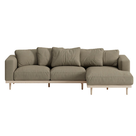 Andrea Sectional Sofa Right - Maple