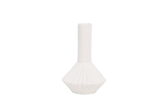 Pleated Mini Tall Bud Vase